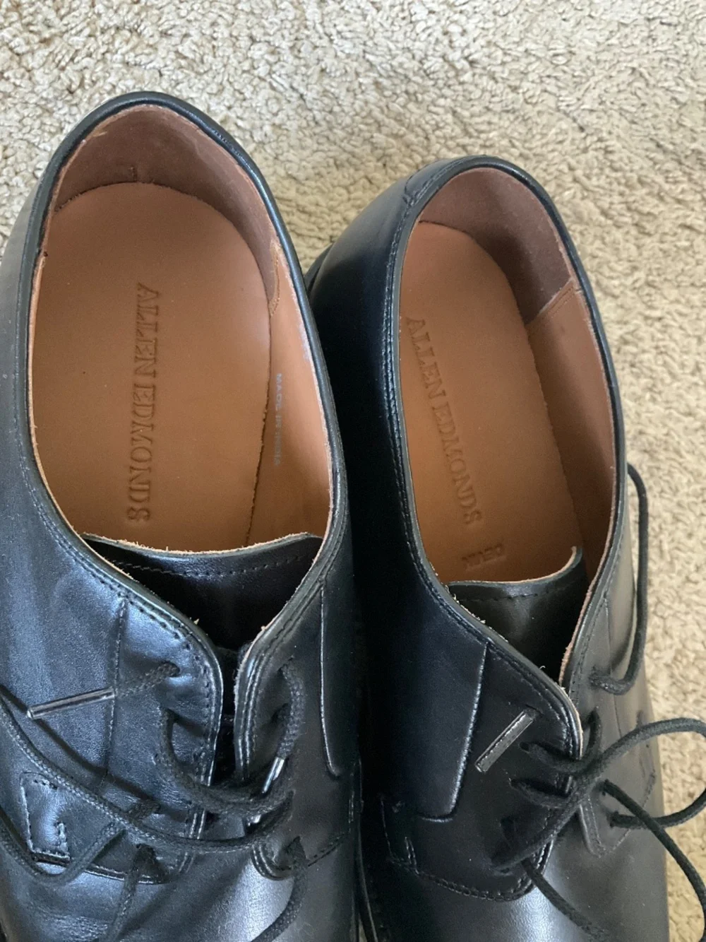 Allen Edmonds Leeds Plain Toe Blucher Shoe